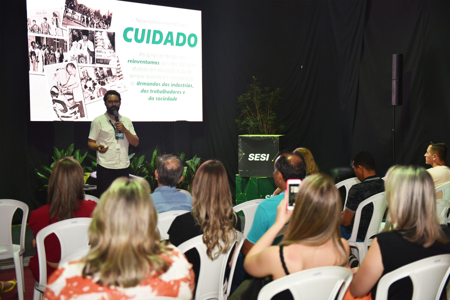 Atividade atentou para a saúde e o bem-estar dos trabalhadores (Roberta Colombo / R3 Produtora)