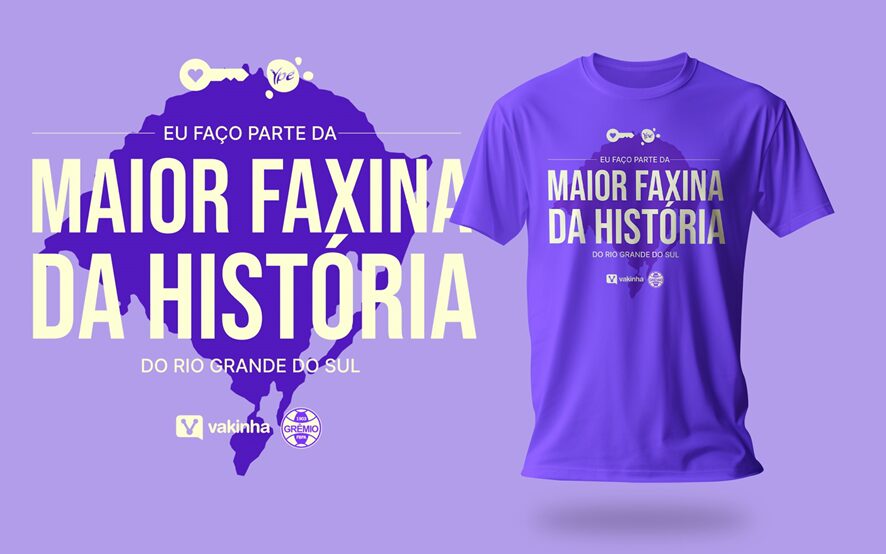Faxina solidária Arena Grêmio