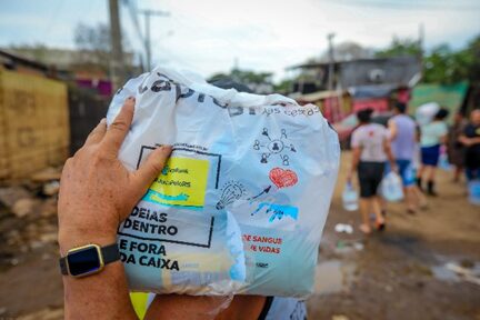 PagBank alimentos enchentes RS