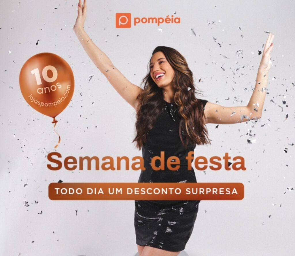 Pompéia comemora 10 anos de e-commerce