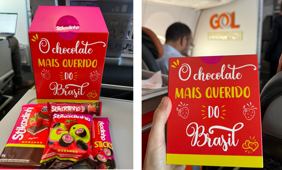 Gol surpreende passageiros com produtos Neugebauer