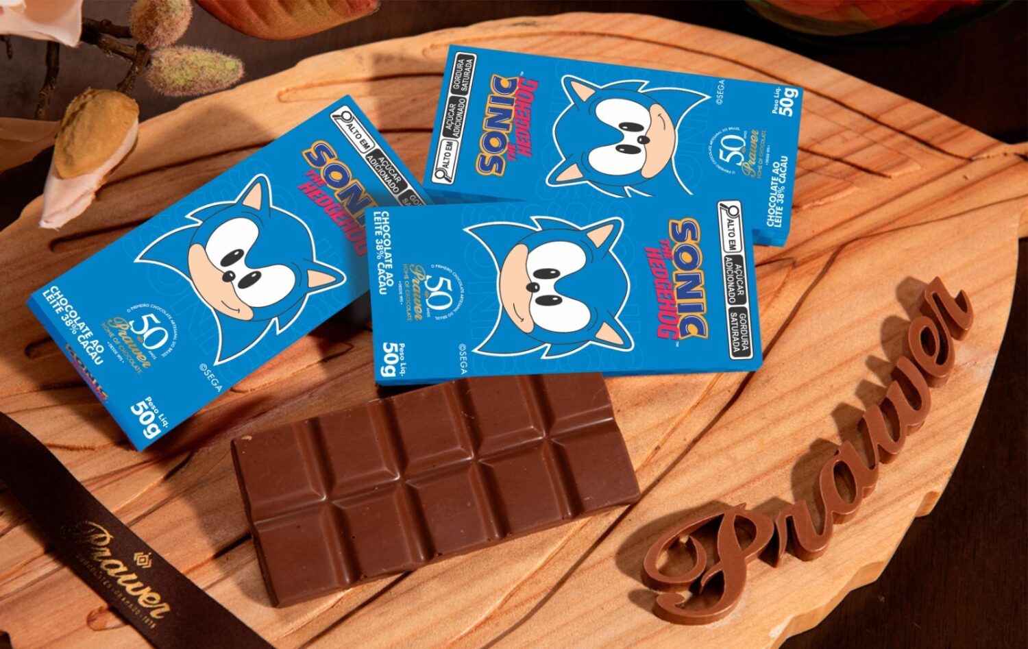 Prawer Chocolates firma licenciamento da marca Sonic