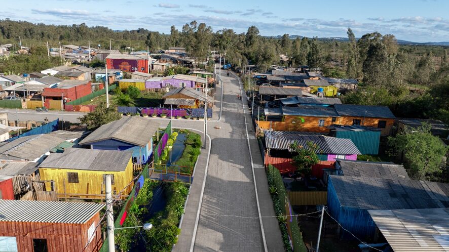 Gerdau, Gerando Falcões e Melnick restauram bairro em Eldorado do Sul