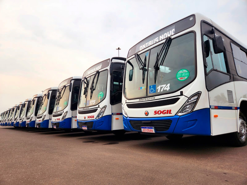 SOGIL recebe 12 novos ônibus urbanos da Marcopolo