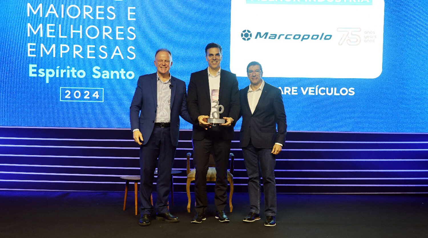 Marcopolo eleita Melhor Empresa e Indústria do Espírito Santo