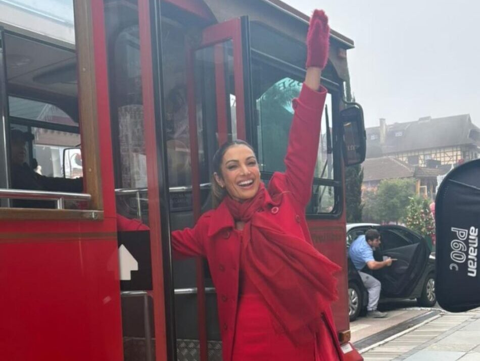 Estilista gramadense cria vestido exclusivo para Patrícia Poeta