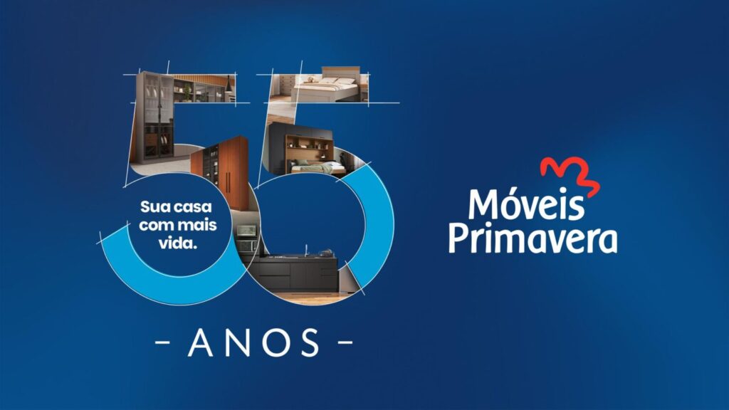 Móveis Primavera lança selo para celebrar 55 anos de história
