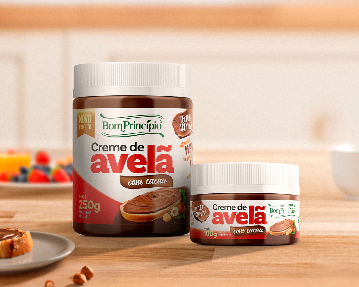 Bom Princípio Alimentos apresenta novo creme de avelã