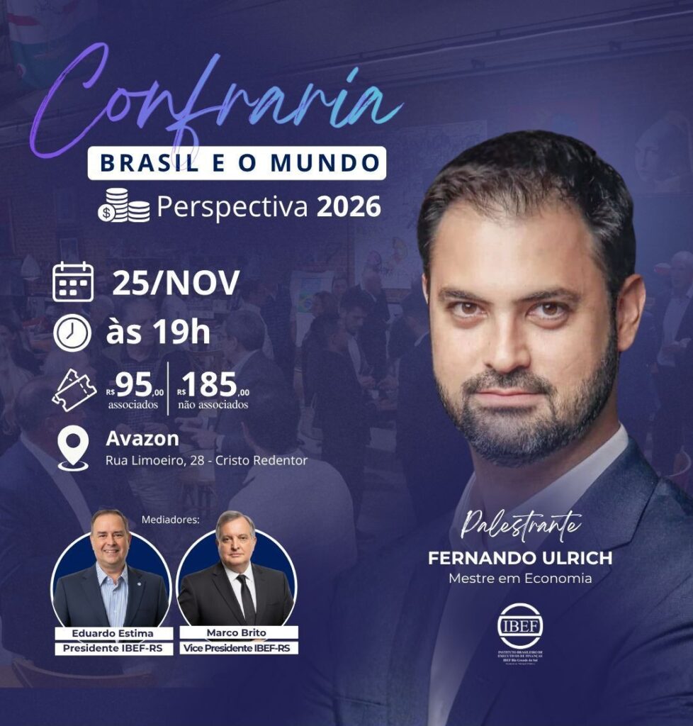 IBEF-RS promove confraria sobre perspectivas econômicas para 2026