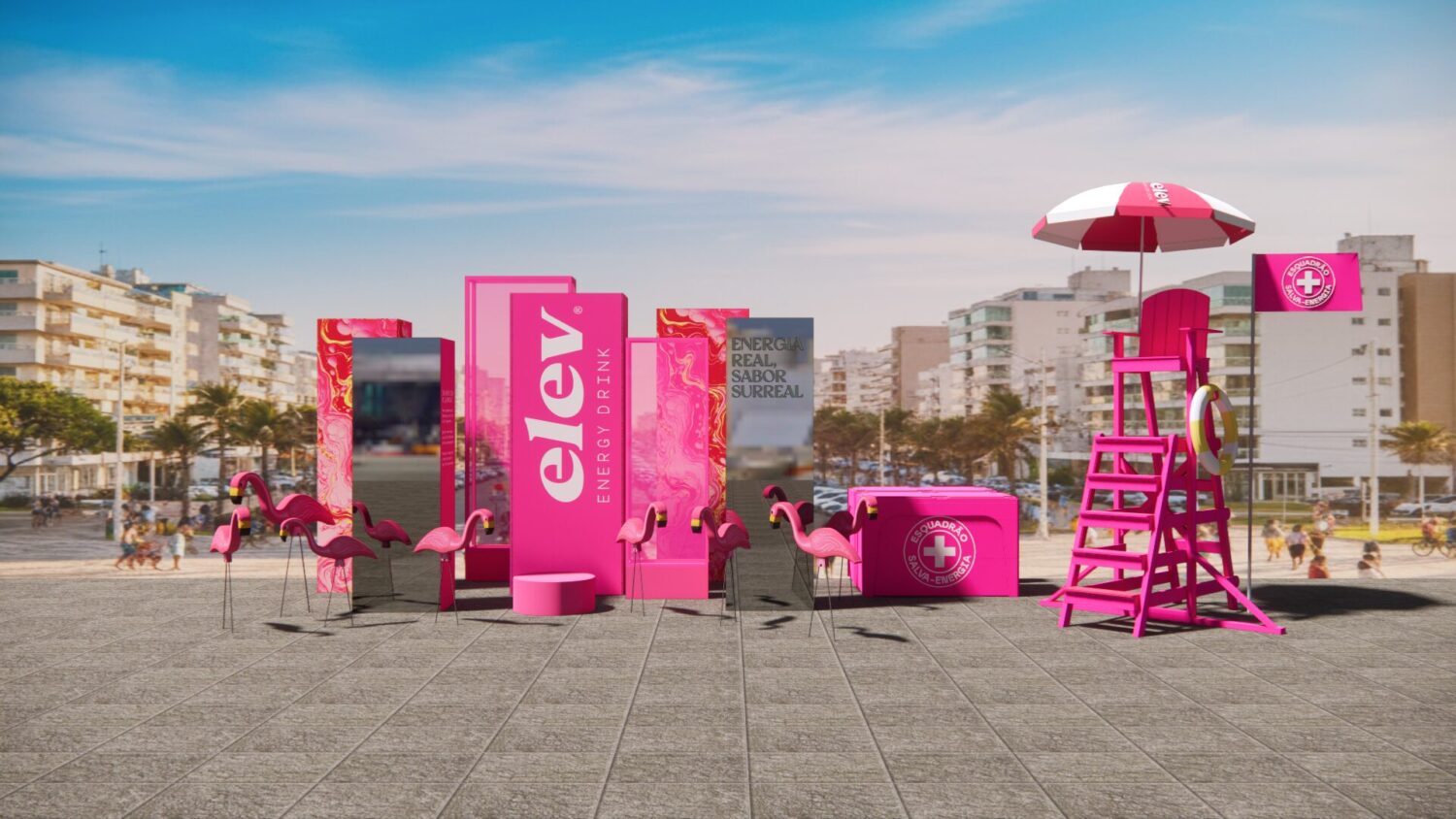 Fruki leva desafio interativo do Elev Pink Lemonade ao litoral