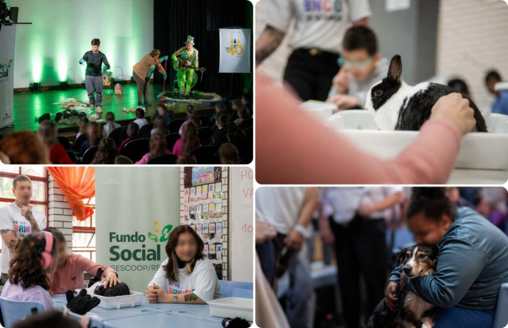 Cootravipa retoma PET Terapia e Recicladamente em escolas