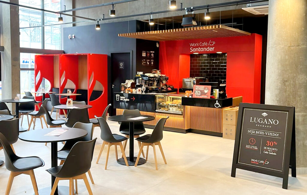 Santander inaugura primeira loja Work/Café em Caxias do Sul