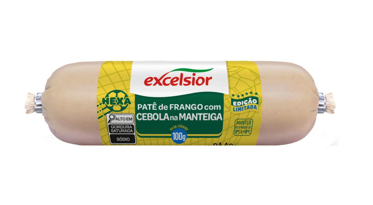Excelsior Alimentos lança patês para acompanhar torcida brasileira