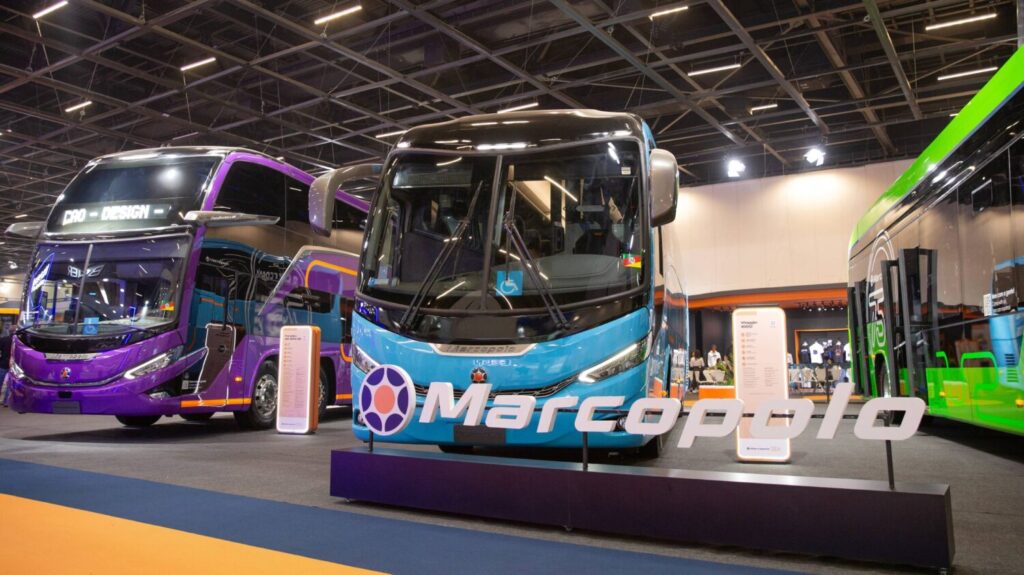 Marcopolo é a maior expositora da Lat.bus 2026