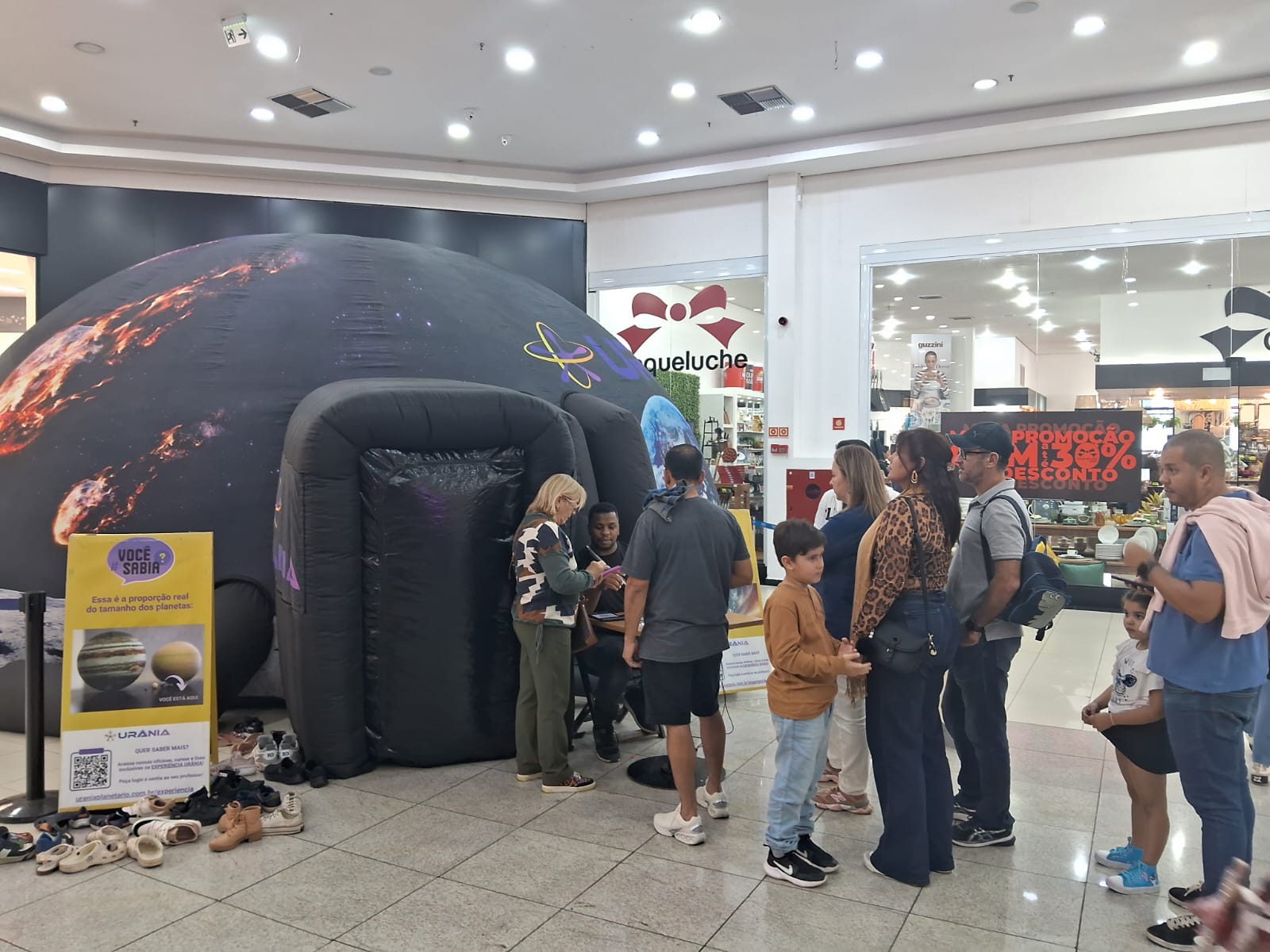 Shopping de Caxias do Sul recebe Planetário Fulldome imersivo