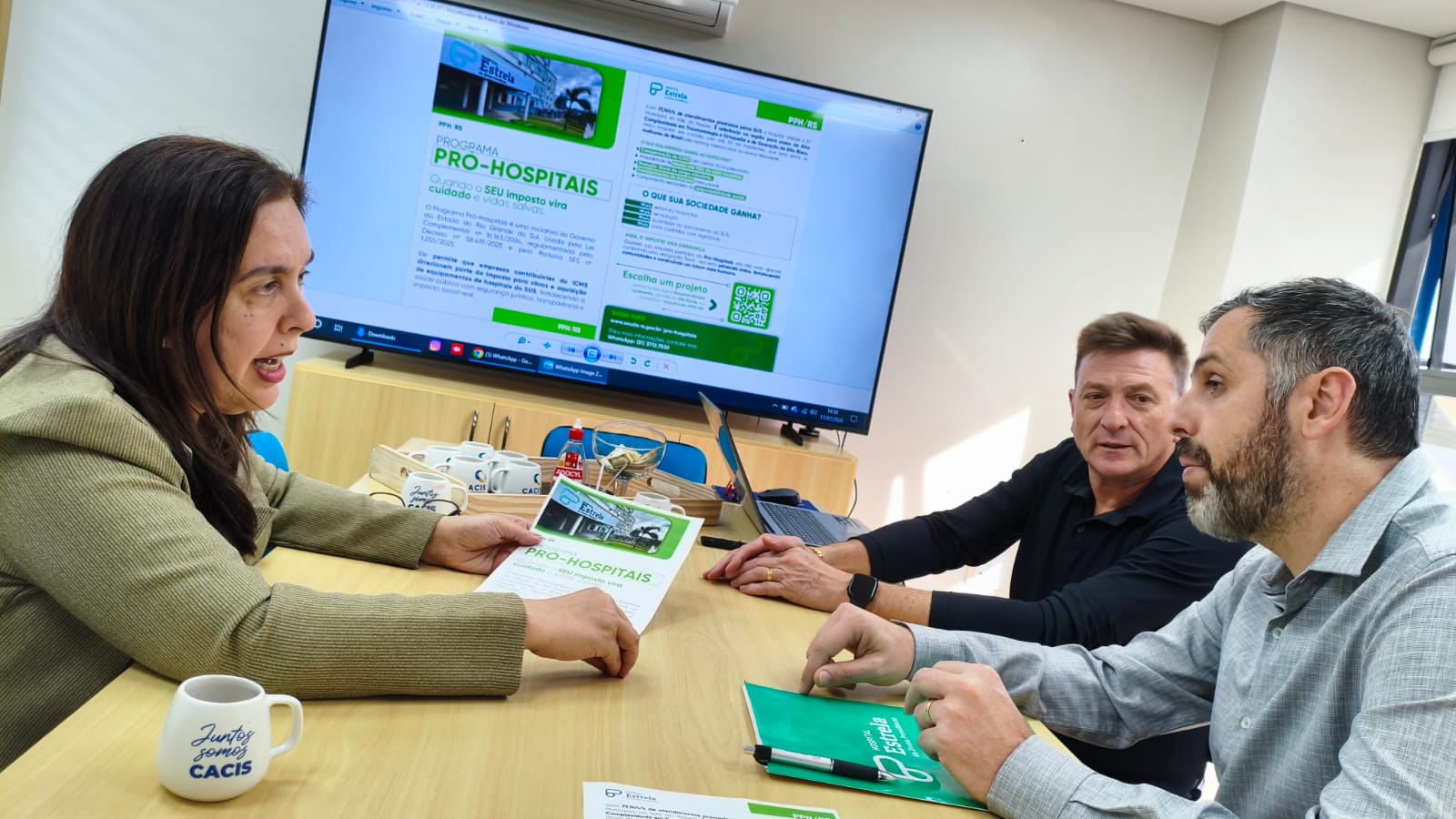 Cacis mobiliza empresas em campanha pró-Hospital Estrela